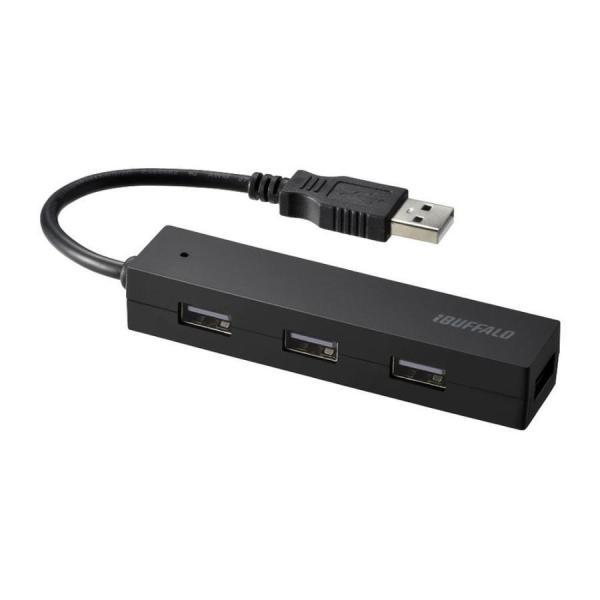 バッファロー BUFFALO USB ハブ USB2.0 バスパワー 4ポート ブラック BSH4U...