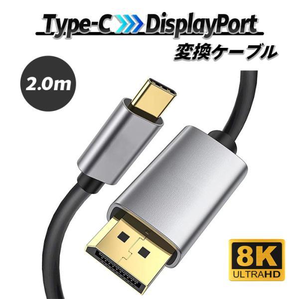 SiTB 8K USB-C DisplayPort 変換ケーブル MacBook