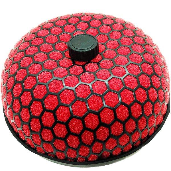 車用 エアフィルター 赤色 黒 送料無料 ! 車 フィルター きのこ 型 カー アクセサリー 吸気 ...