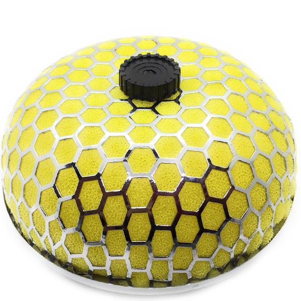 車用 エアフィルター 黄色 送料無料 ! 車 フィルター きのこ 型 カー アクセサリー 吸気 排気...