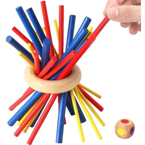 棒倒しゲーム 送料無料 棒倒し 知育玩具 バランスゲーム スティック 立体パズル 木製 バランス 積...