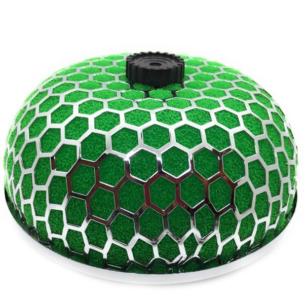 車用 エアフィルター 緑色 送料無料 ! 車 フィルター きのこ 型 カー アクセサリー 吸気 排気...