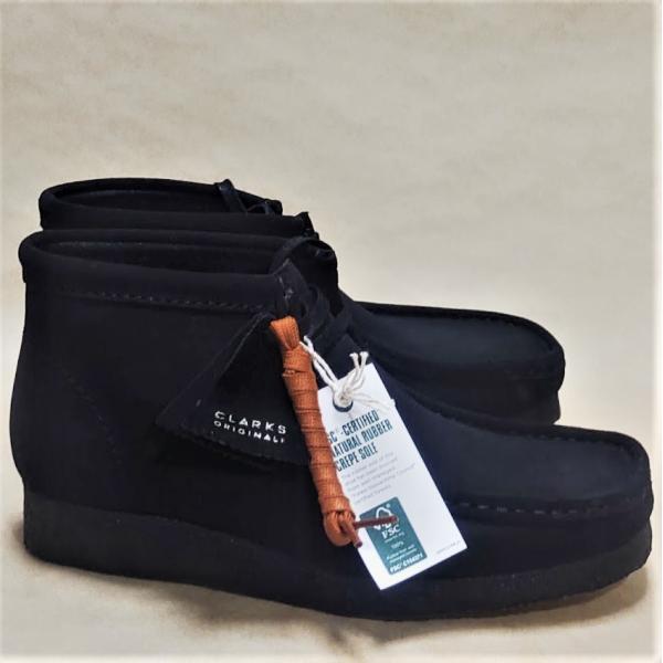 UK8.5 クラークス CLARKS ワラビーブーツ UKモデル ブラック（Black）