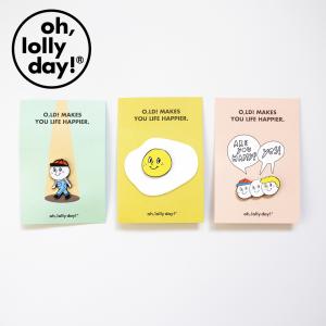 【合計1,100円以上で送料無料】O,LD! PIN BADGE oh, lolly day! モンナニ ピンバッジ レディース 韓国 ブランド オーロリーデイ かわいい