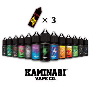 選べる！お試し10ml 3本 or 4本セット 電子タバコ リキッド KAMINARI VAPE CO. エナジー ザモンスター ミント メンソール シガー 葉巻 フルーツ 正規品 シーシャ