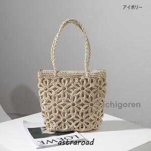 爆買 草編みバッグ かごバッグ レディース 手...の詳細画像1