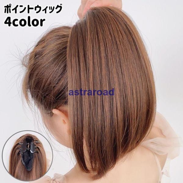 ポイントウィッグ ヘアウィッグ 部分ウィッグ つけ毛 レディース 女性 ポニーテール クリップ式 挟...