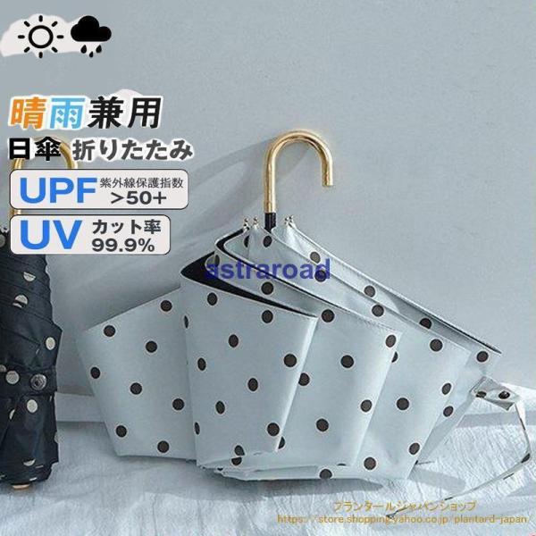日傘 折りたたみ傘 レディース 晴雨兼用 軽量 みずたま コンパクト UVカット UPF50+ 梅雨...