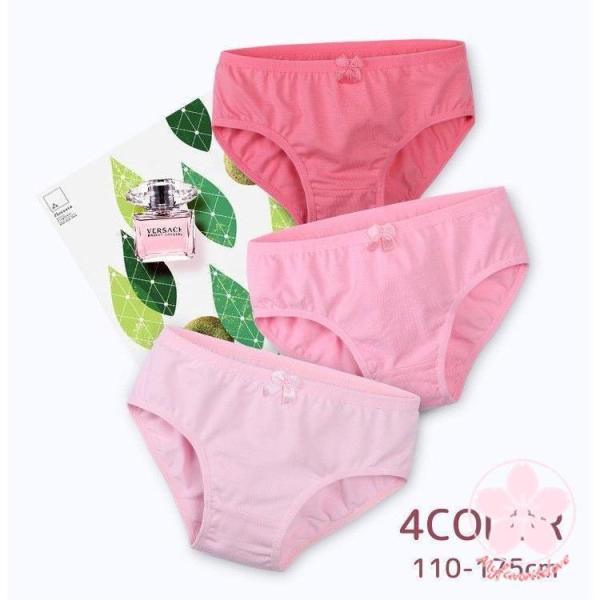 パンツ スタンダードショーツ 無地 シンプル 定番 ピンク リボン付 パンティー キッズ ジュニア ...