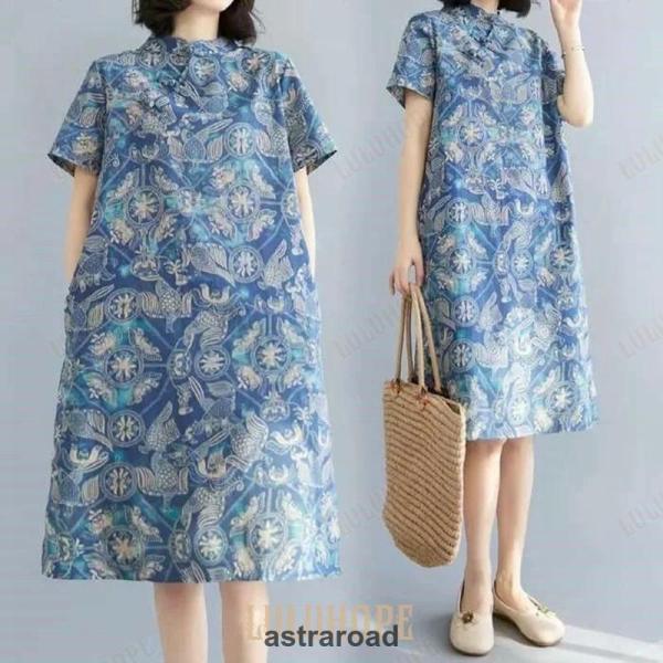 ワンピース レディース 40代 50代 60代 半袖 夏 体型カバー ゆったり おしゃれ カジュアル...