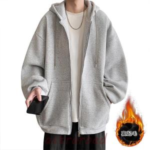 ジップパーカー メンズ ビッグシルエット 男女...の詳細画像3