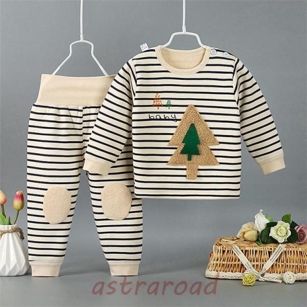 上下セット 秋冬　キッズインナー 子供用　アンダーシャツ　インナーウェア　肌着 アンダーウェア 長袖...