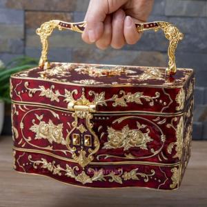 小物入れ ジュエリーケース 螺鈿細工 木製 宝...の詳細画像1