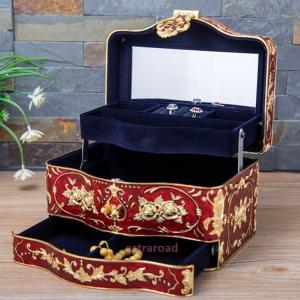 小物入れ ジュエリーケース 螺鈿細工 木製 宝...の詳細画像2