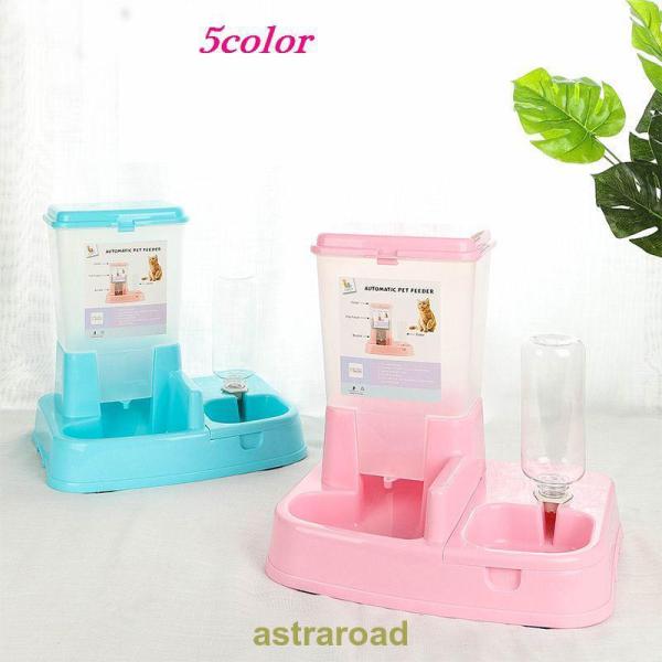 ペット用自動給餌器 給水器 ペット用品 餌やり器 猫 犬 水やり器 自動補給 オート 外出 留守 旅...