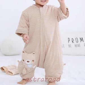 新生児 スリーパー 赤ちゃん おくるみ　綿毛布 寝具 ベビー パジャマ 出産祝い 退院 お宮参り 冷房対策　あったか60 70 80 90 95｜astraroad