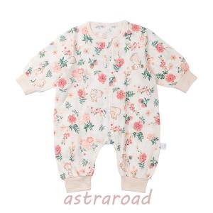 新生児 スリーパー 赤ちゃん おくるみ　綿毛布 寝具 ベビー パジャマ 出産祝い 退院 お宮参り 冷房対策　あったか60 70 80 90 95｜astraroad