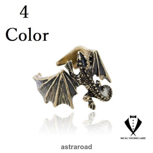 リング メンズ 指輪 アクセサリー トカゲ 発光 おしゃれ シルバー ゴールド かっこい 高級感 フ...