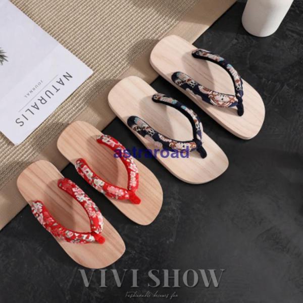 サンダル 和柄 男女兼用 レディース 女性 浴衣 下駄 おしゃれ 痛くない 安い M L フリーサイ...