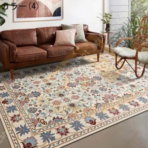 爆買 ペルシャ絨毯風 ペルシャ柄 洗える ラグ...の詳細画像4