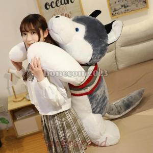 ぬいぐるみ ハスキー 抱き枕 ハスキー犬 特大 おもちゃ いぬ 動物犬 子供部屋 お誕生日 クリスマス 170cm｜astraroad