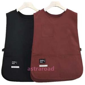 エプロン かぶるだけ ショート丈エプロン レデ...の詳細画像3