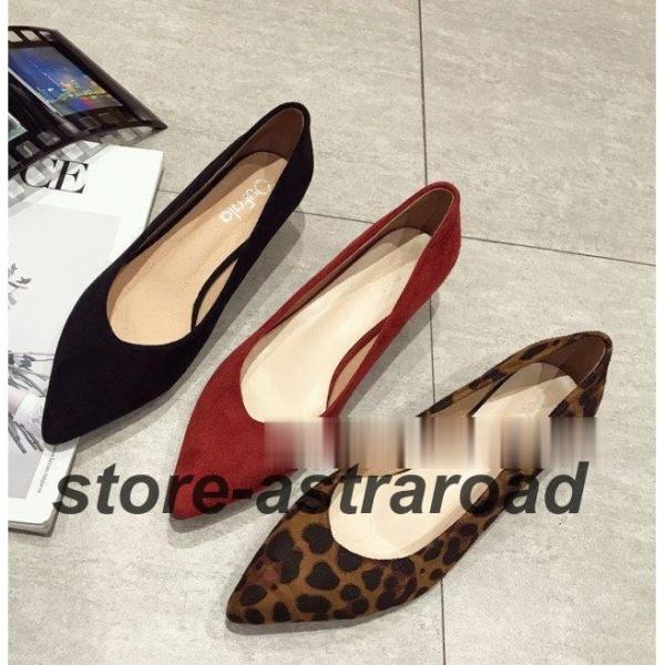 パンプス ローヒール レディース シューズ ローヒールパンプス  キトゥンヒール スエード シンプル...