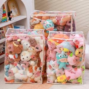 ぬいぐるみ 収納 透明 収納袋 見せる収納 ク...の詳細画像4