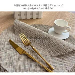 ランチョンマット 2枚セット オーバル 抗菌 ...の詳細画像2