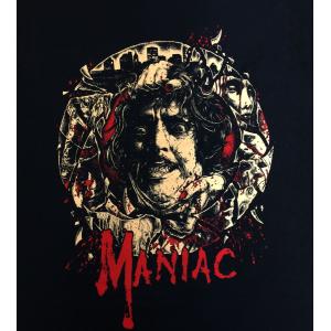 Tシャツ【MANIAC】マニアック (生首) I WARNED YOU NOT TO GO OUT TONIGHT / OT-429｜astro-z