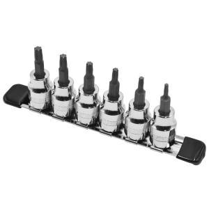 AP 3/8DR ビットソケット ヘックスローブ セット（6個組）｜