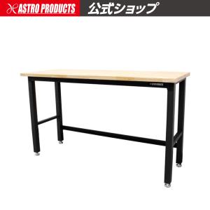 作業台 ワークテーブル 業務用 軽量 木製天板 オーク 200kg W1600×D600