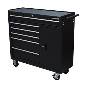 AP ワイドロールキャビネット 6段 ブラック WRC011 (限定)