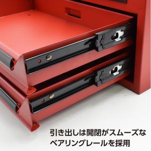 コンパクトツールボックス 2段 マットブラック...の詳細画像4