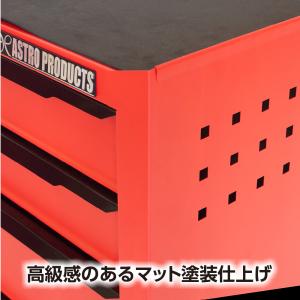 ミニキャビネット 5段 マットレッド RC19...の詳細画像1