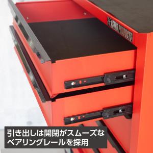 ミニキャビネット 5段 マットレッド RC19...の詳細画像2