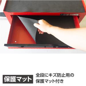 ミニキャビネット 5段 マットレッド RC19...の詳細画像5