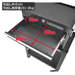 コンパクト ミドルチェスト マットブラック CMC228 | 工具箱 ツール