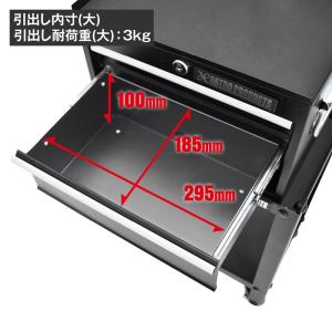 コンパクト ミドルチェスト マットブラック C...の詳細画像2