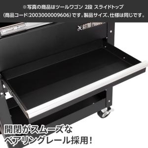ツールワゴン 2段 スライドトップ バイオレッ...の詳細画像5