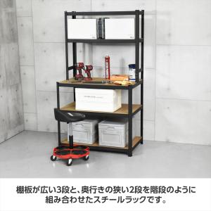 スチールラック ステップ型 1000mm 5段...の詳細画像1