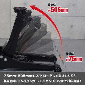 2.0TON 超低床ガレージジャッキ GJ14...の詳細画像2