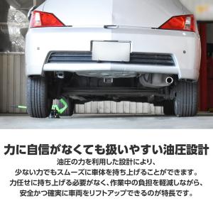 油圧パンタグラフジャッキ グリーン (限定) ...の詳細画像3