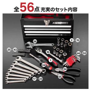 コンパクトツールセット ミリ 56点組 TS1...の詳細画像1