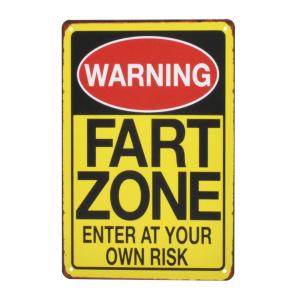 AP ガレージサインボード FART ZONE | DIY ブリキ アンティーク ガレージ 整備 アメリカン 工具 自動車 看板 サインボード｜astroproducts