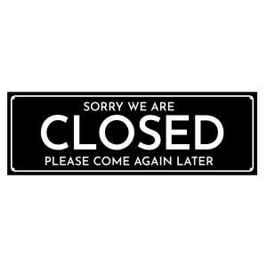 FS-780 サインプレート 30×10 (CLOSED) | 看板 ドア 標識 セキュリティ 注意喚起 防犯 アストロプロダクツ｜アストロプロダクツ 公式