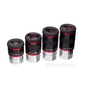 AstroStreet UltraWide シリーズアイピース　4本セット 31.7mm径 68°