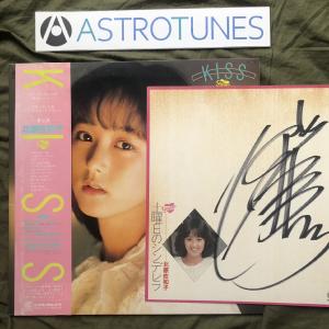 美盤 サイン色紙付き 1982年 北原佐和子 Sawako Kitahara LPレコード キッス ...