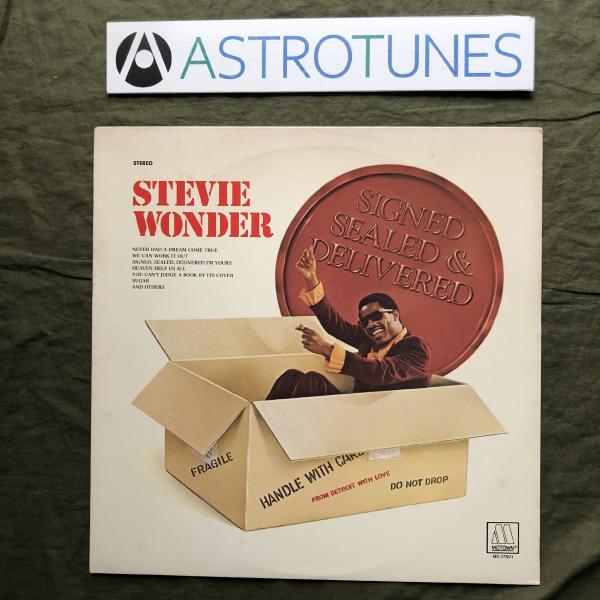 良盤 1981年 米国 本国盤 Stevie Wonder LPレコード 涙をとどけて Signed...