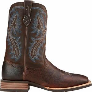 アリアト ブーツ シューズ メンズ Ariat Men's Quickdraw Western Boots Brown Oil Rowdy｜asty-shop2